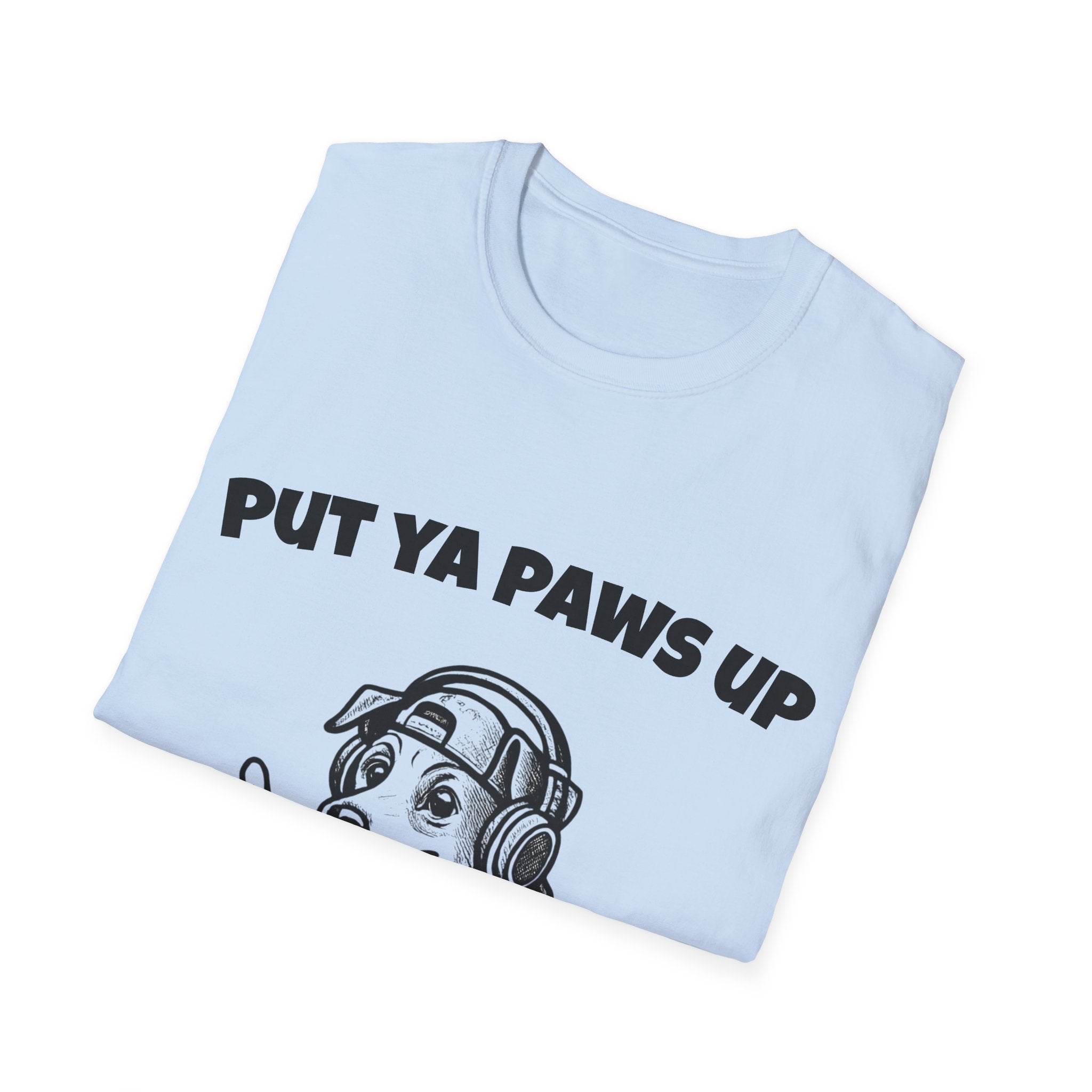 Put Ya Paws Up DJ Dog T-Shirt | DJ Dog Graphic Tee