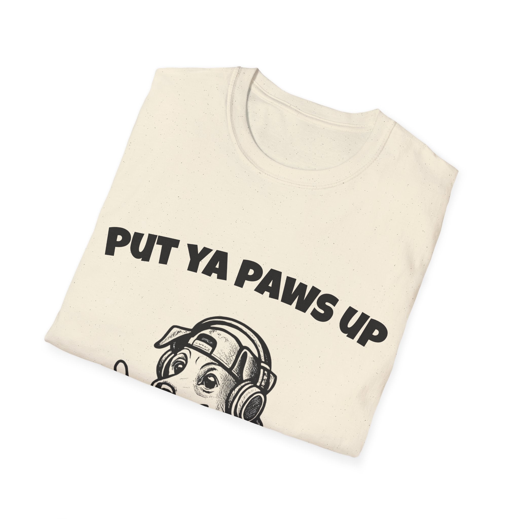 Put Ya Paws Up DJ Dog T-Shirt | DJ Dog Graphic Tee
